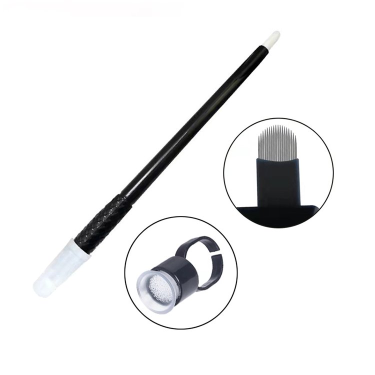 Disposable handmade embroidery pen with ring